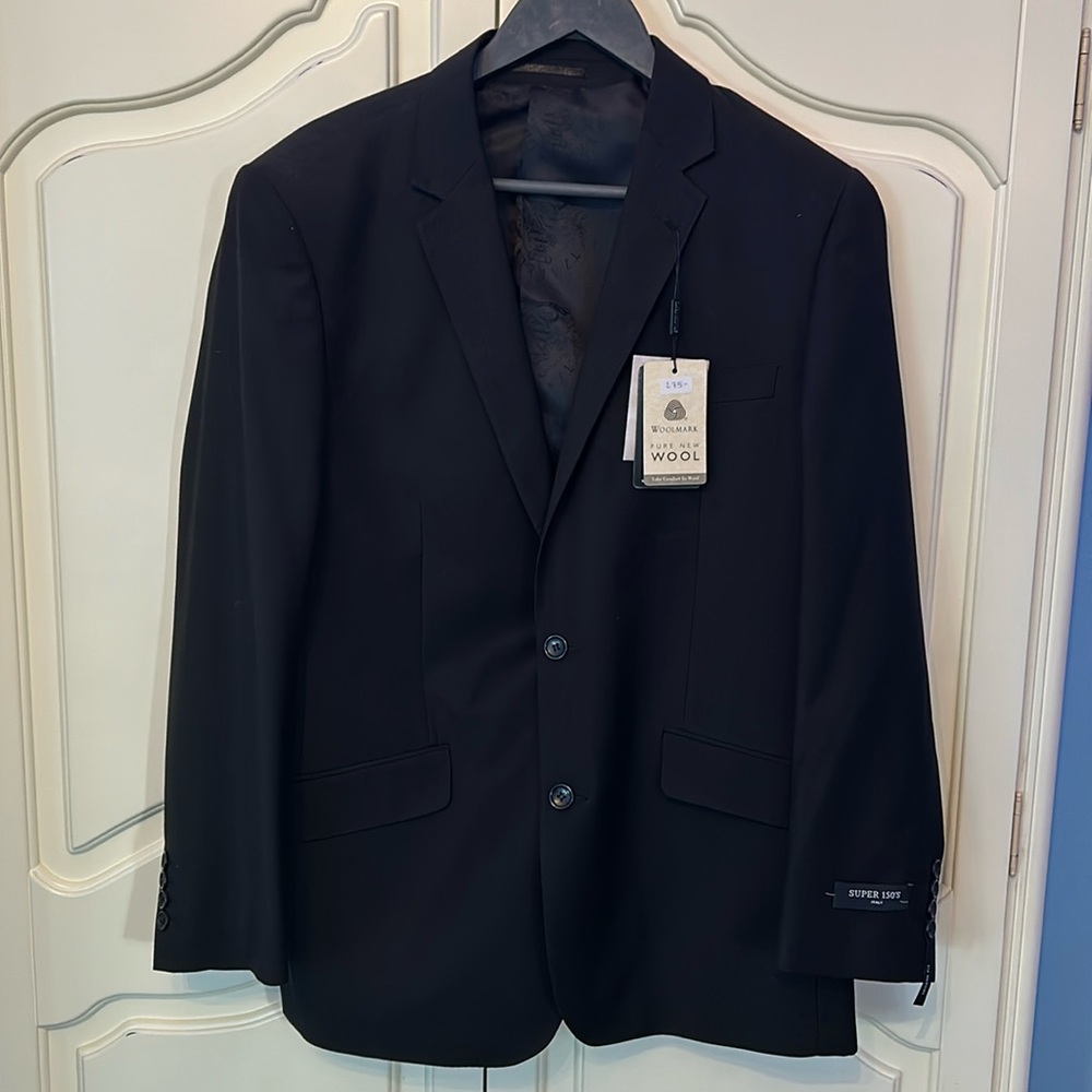 Tzarelli ITALY Black Sports jacket / Blazer NWT